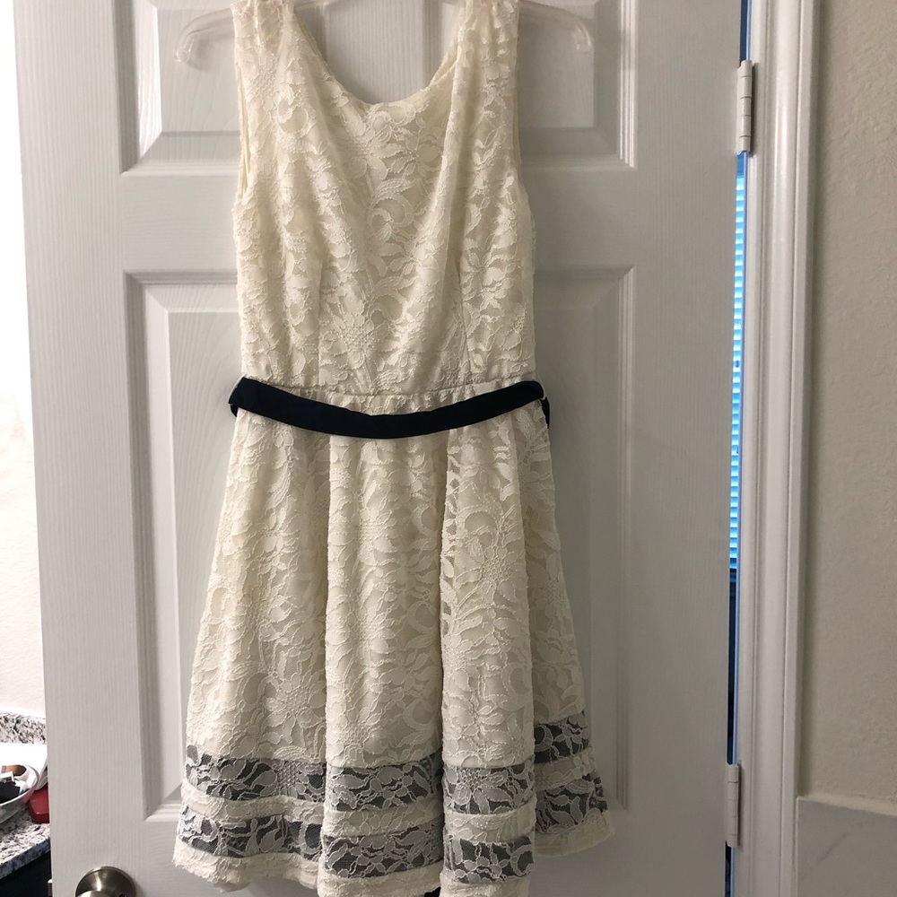 Cream color a-line dress